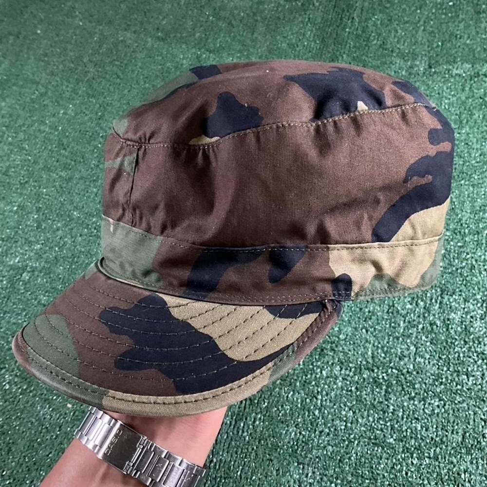 Sekri Industries Military Patrol Cap Mens 7 Camo Good Woodland Ear Flaps BDU